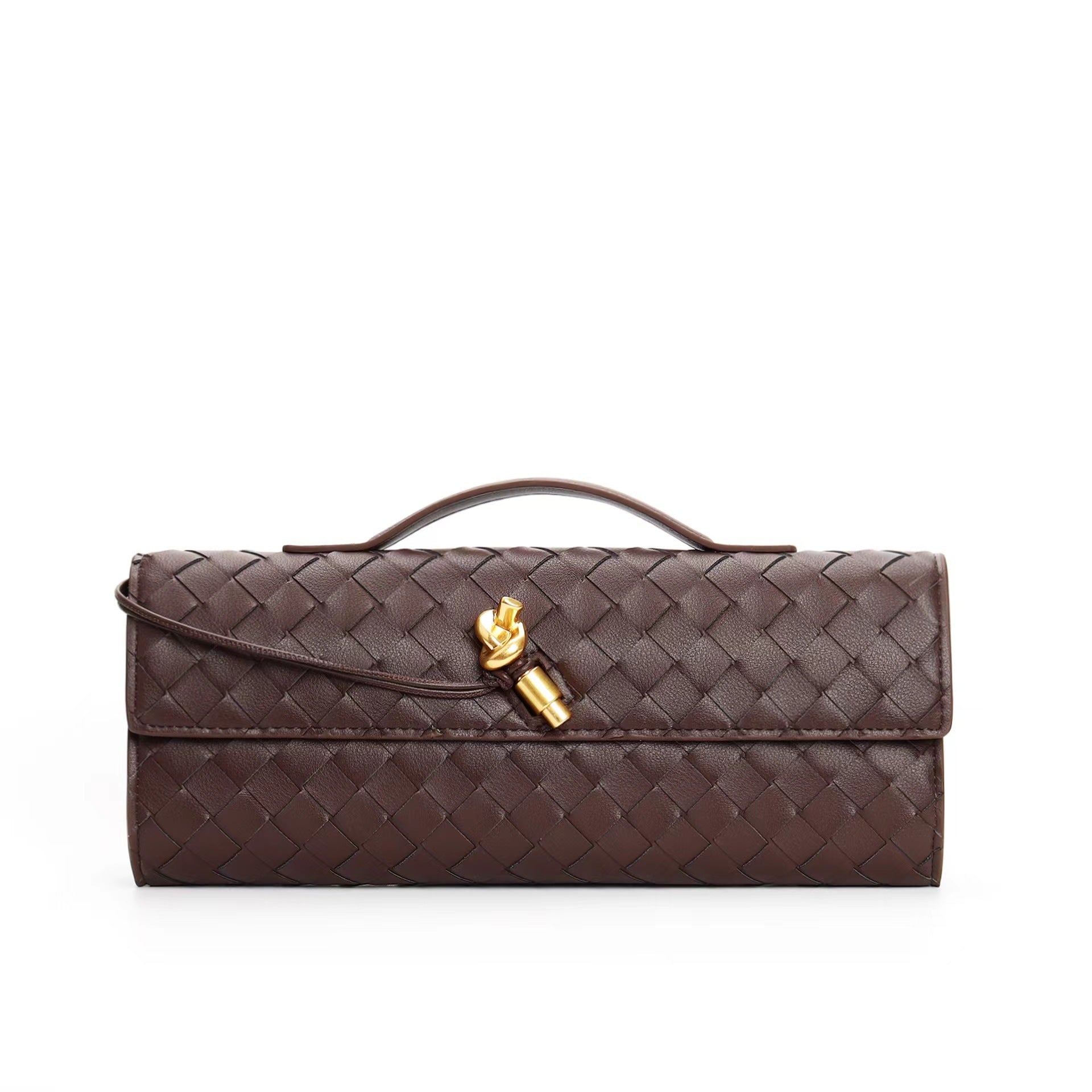 Kunstleren Tas - Klein - Clutch - Gevlochten tas - Schoudertas-Boutique Moda