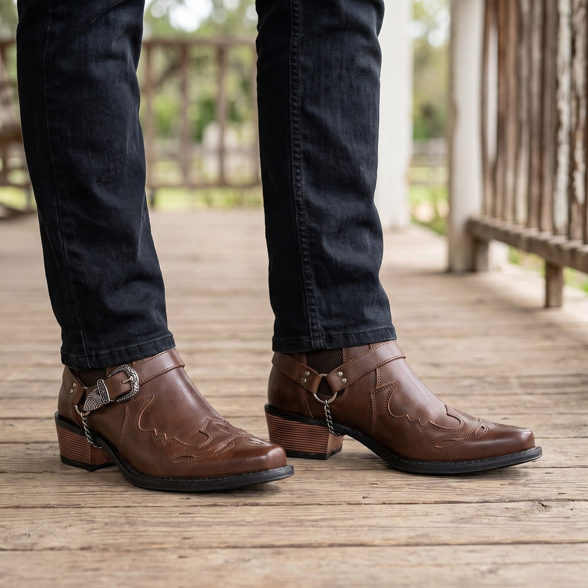Cowboylaarzen, gedragen