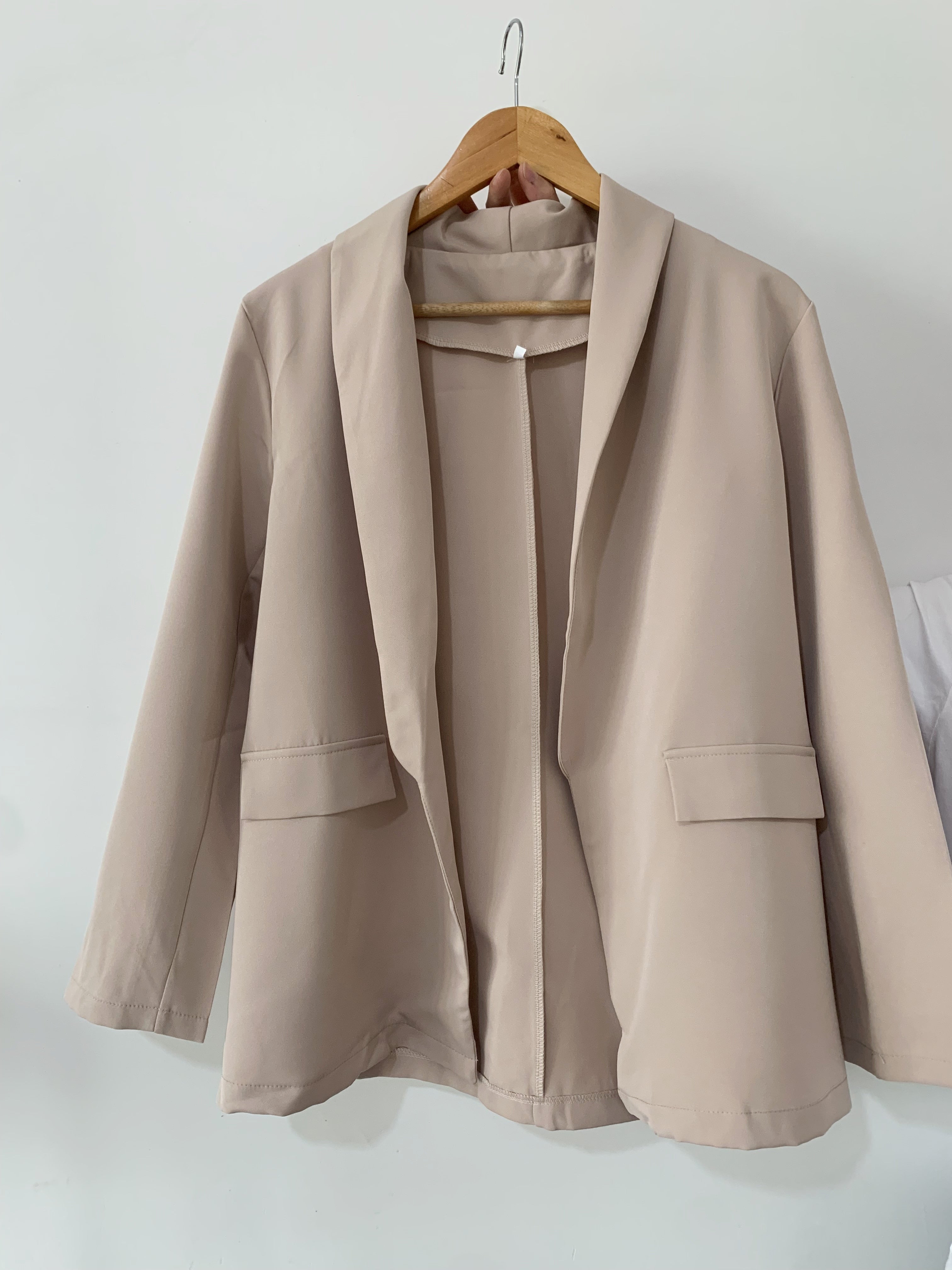 Lange blazer | Open voorkant | Longline | Blazerjasje | Blazer voor dames-Boutique Moda