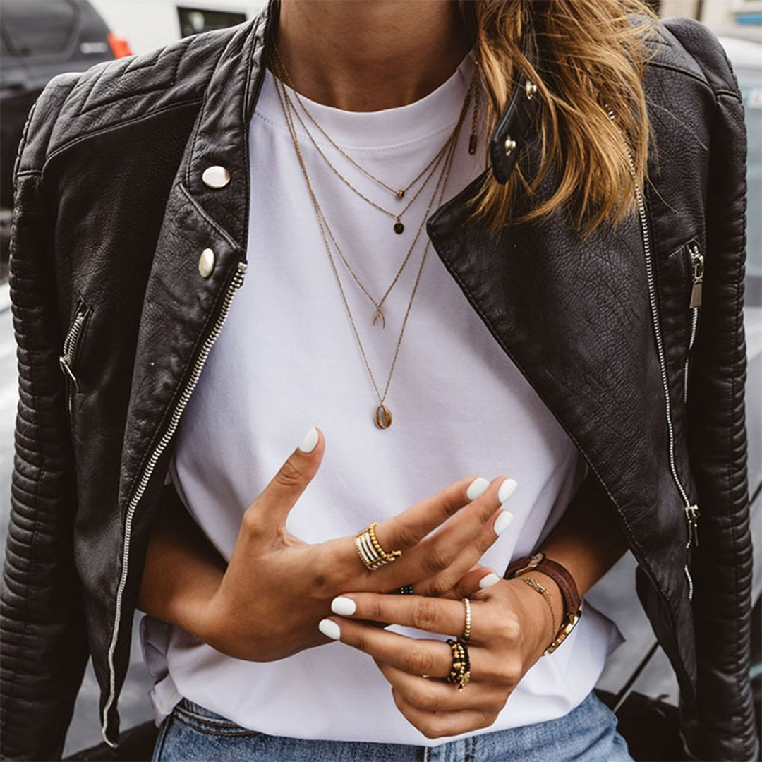 Leren Jas - Rits - Klassiek - Biker Jas - Dameskleding-Boutique Moda