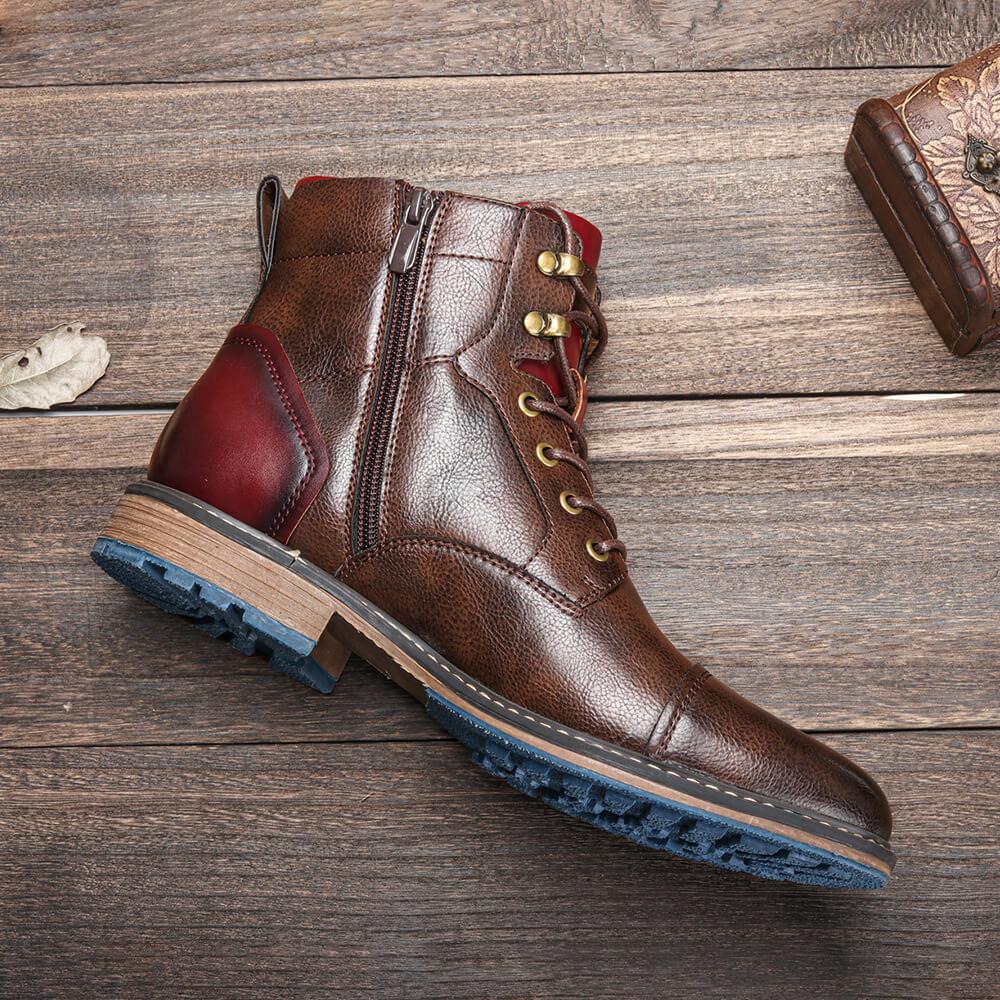Leren Laarzen | Veterschoenen | Zijrits | Enkellaarzen | Herenlaarzen