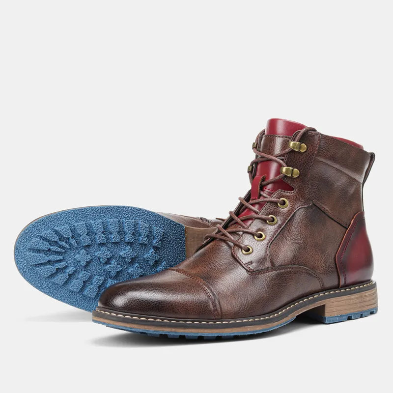 Leren Laarzen | Veterschoenen | Zijrits | Enkellaarzen | Herenlaarzen