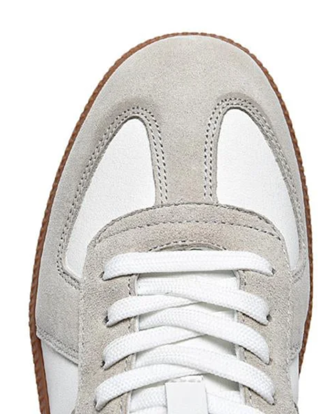 Leren Low-top Sneakers | Suède Veterschoenen | Wit en Zwart-Boutique Moda