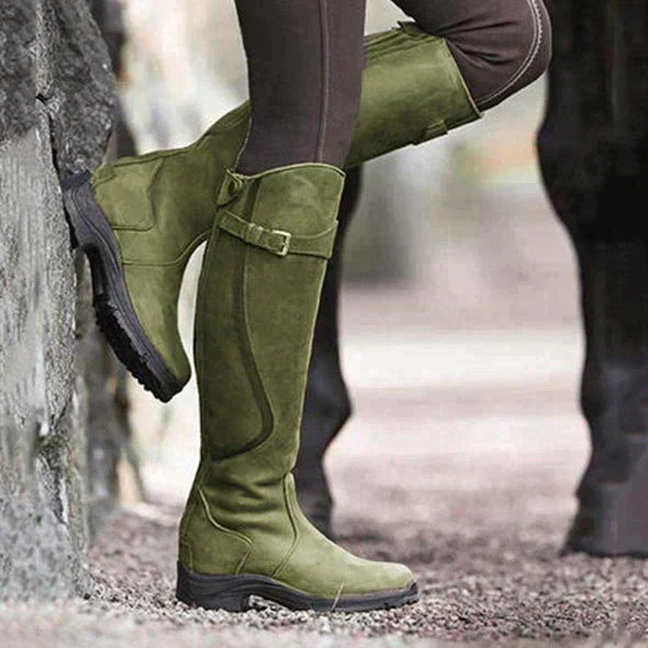 Leren laarzen - Waterdicht - Antislip - Kniehoge laarzen - Dameslaarzen-Boutique Moda