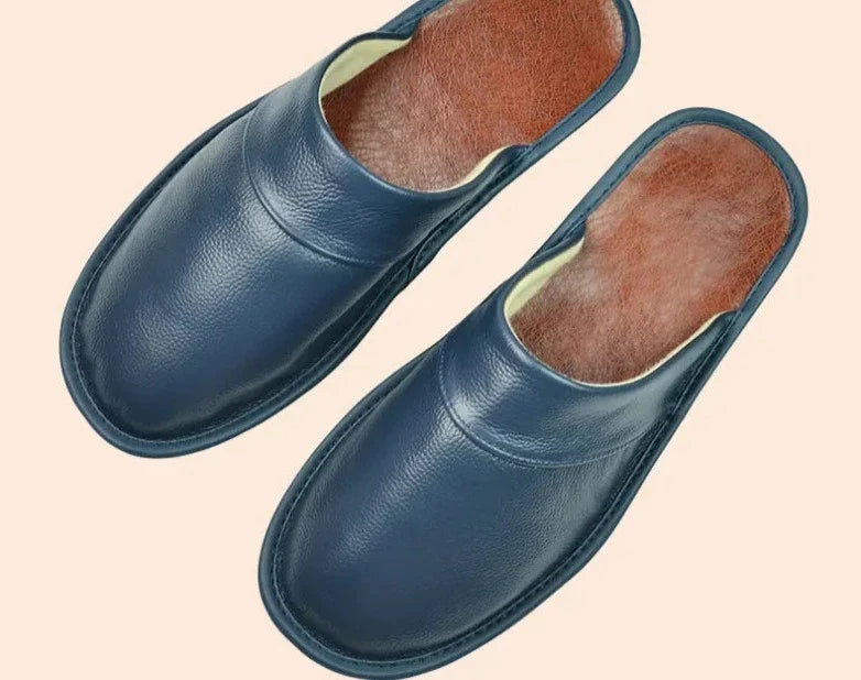 Leren pantoffels - Slip On - Ergonomisch - Winterpantoffels - Herenpantoffels-Boutique Moda