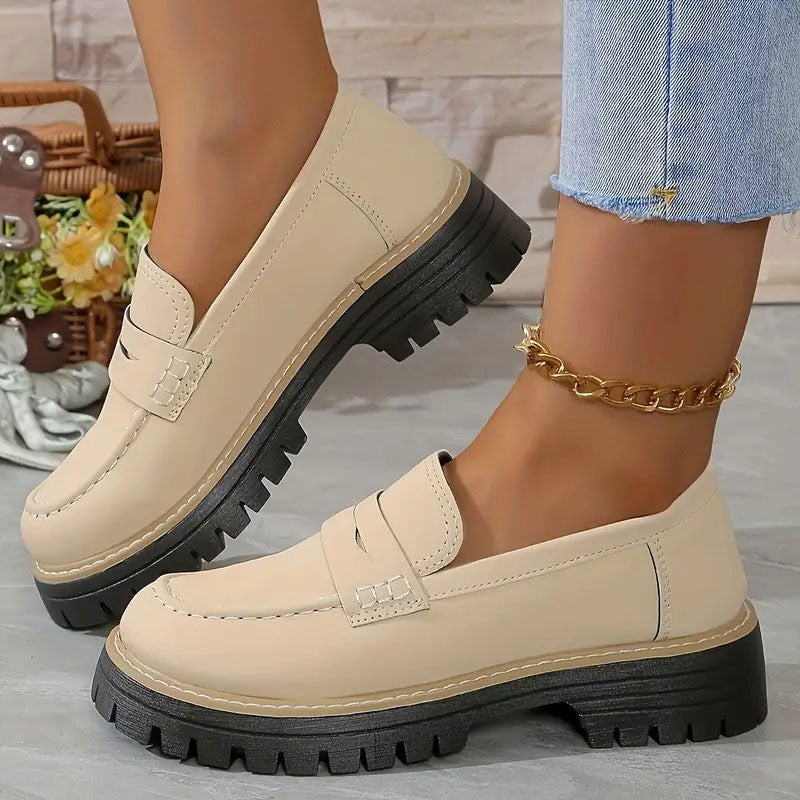 Loafers | Dikke Zool | Slip-On | Chunky Loafers | Damesschoenen-Boutique Moda