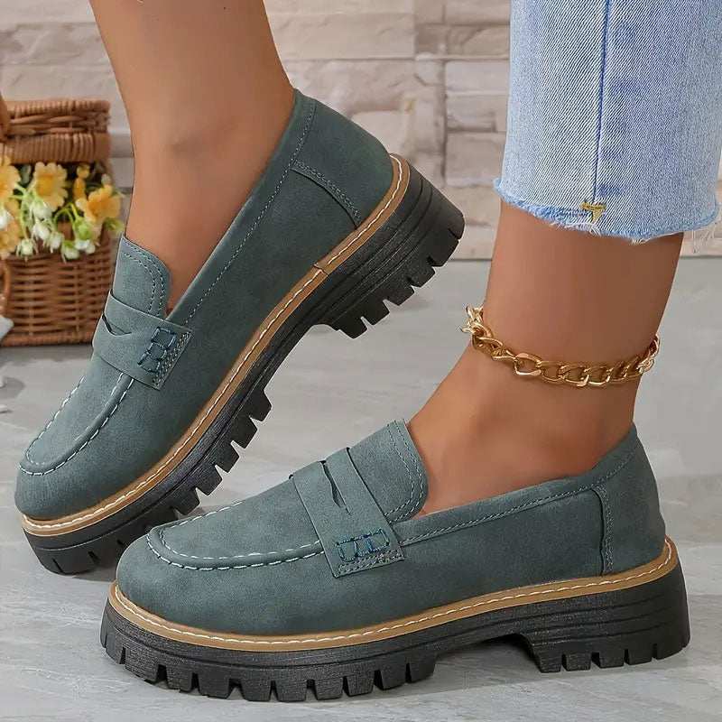 Loafers | Dikke Zool | Slip-On | Chunky Loafers | Damesschoenen-Boutique Moda