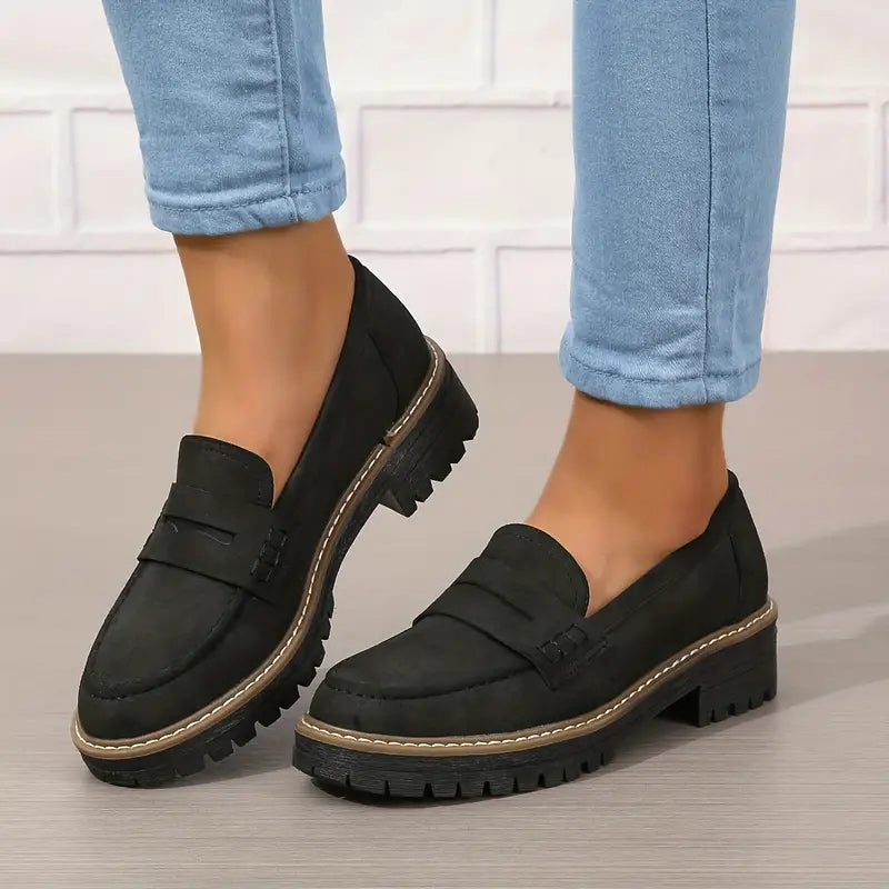 Loafers | Dikke Zool | Slip-On | Chunky Loafers | Damesschoenen-Boutique Moda