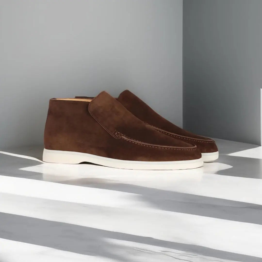 Loafers - Sloffen van suède voor heren-Boutique Moda