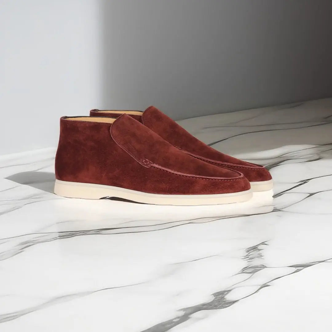 Loafers - Sloffen van suède voor heren-Boutique Moda
