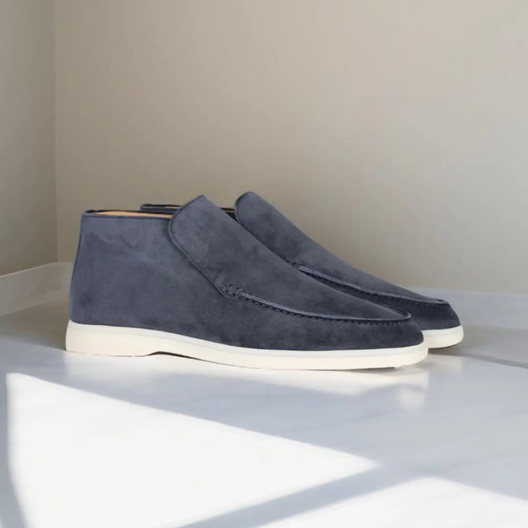 Loafers - Sloffen van suède voor heren-Boutique Moda