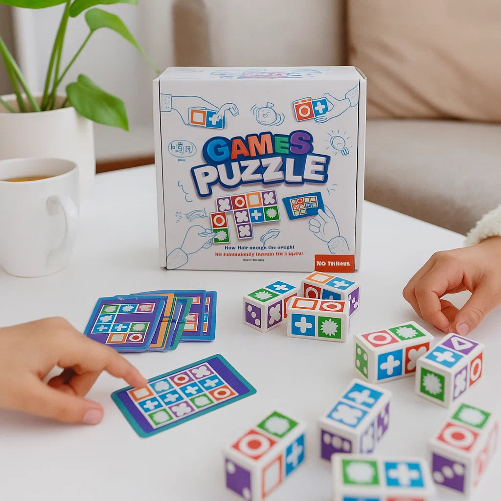 Logica Puzzelspel | Familiespel zonder Schermtijd | Trainen van Concentratie-Boutique Moda