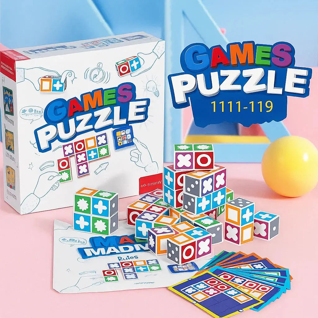 Logica Puzzelspel | Familiespel zonder Schermtijd | Trainen van Concentratie-Boutique Moda