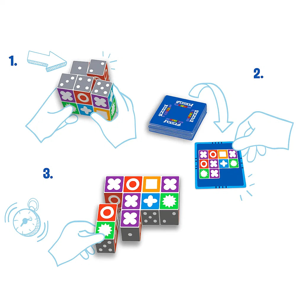 Logica Puzzelspel | Familiespel zonder Schermtijd | Trainen van Concentratie-Boutique Moda