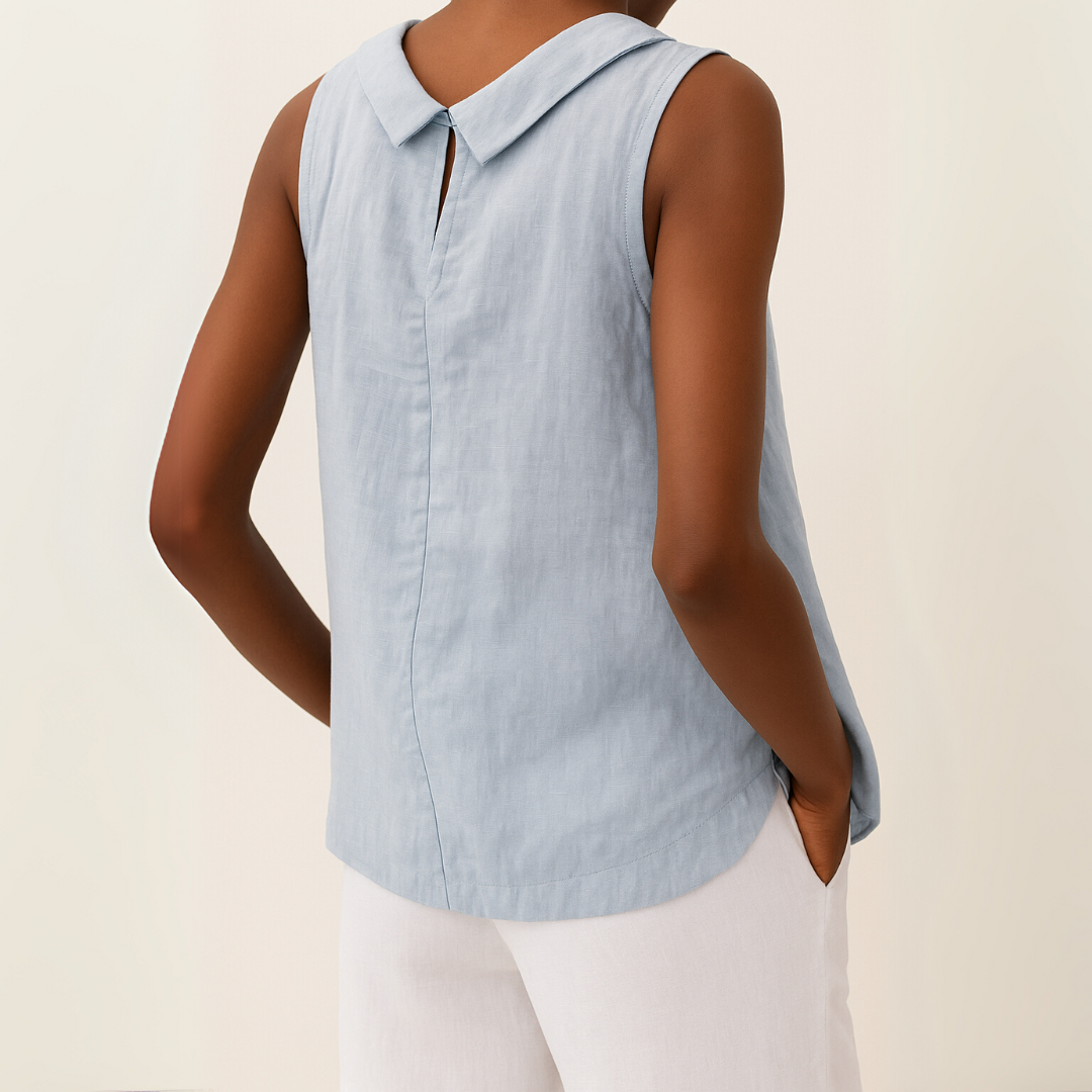 Loszittend topje - Casual mouwloos zomertopje voor dames-Boutique Moda