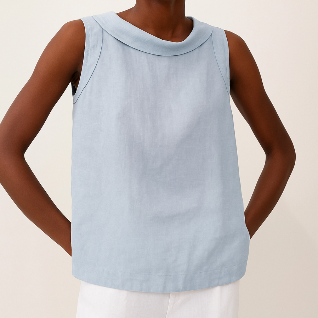 Loszittend topje - Casual mouwloos zomertopje voor dames-Boutique Moda