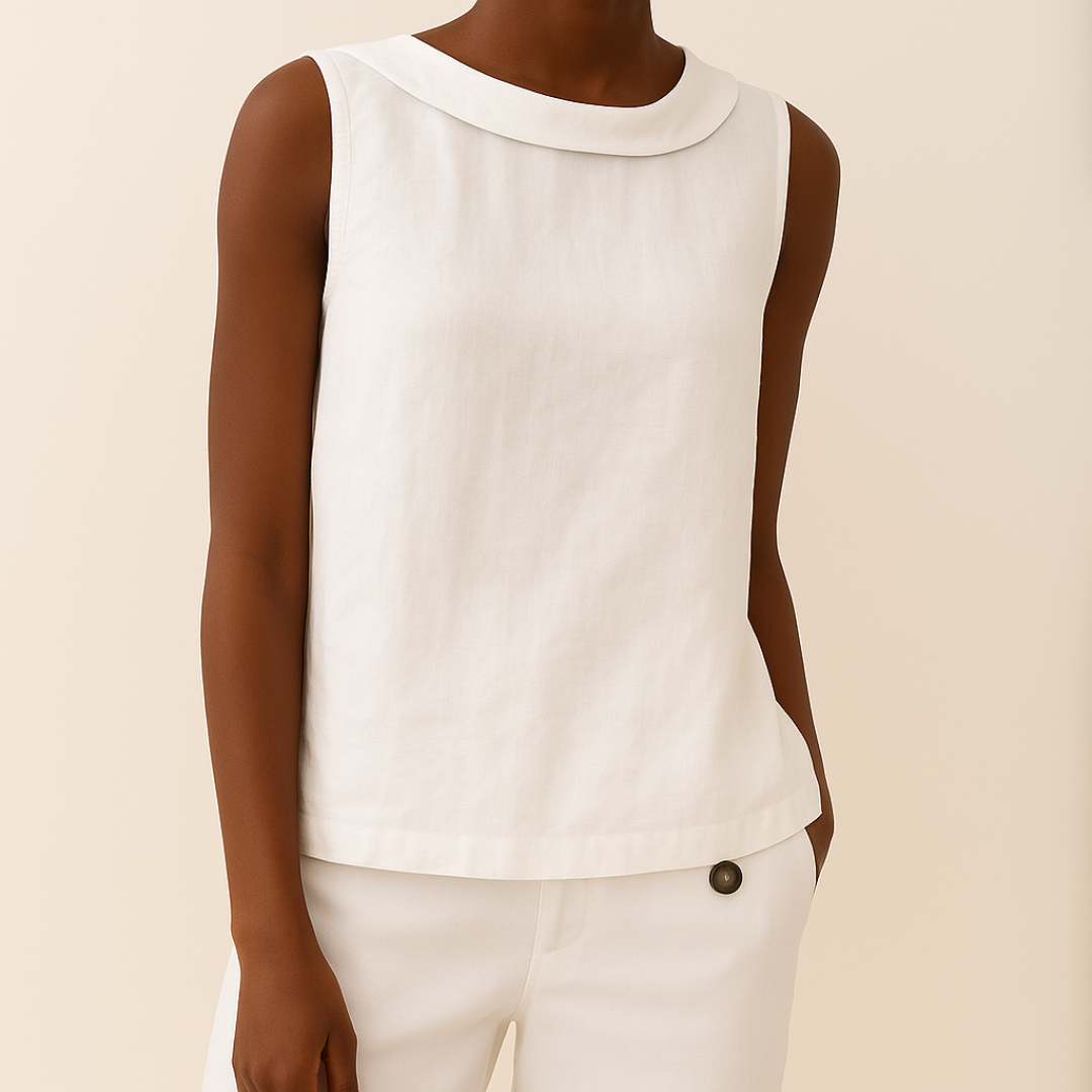 Loszittend topje - Casual mouwloos zomertopje voor dames-Boutique Moda
