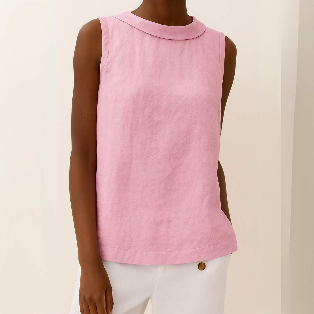 Loszittend topje - Casual mouwloos zomertopje voor dames-Boutique Moda