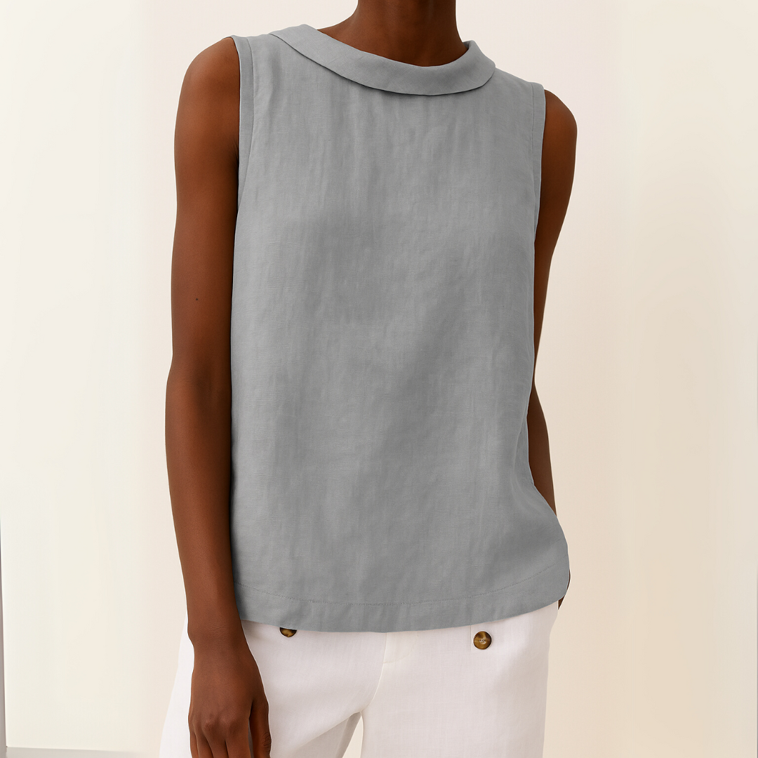 Loszittend topje - Casual mouwloos zomertopje voor dames-Boutique Moda