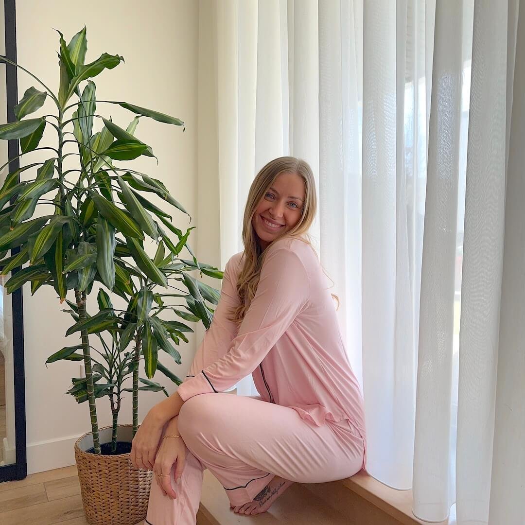 Loungeset Dames | Pyjama Lange Mouw | Ademend Knoopsluiting-Boutique Moda