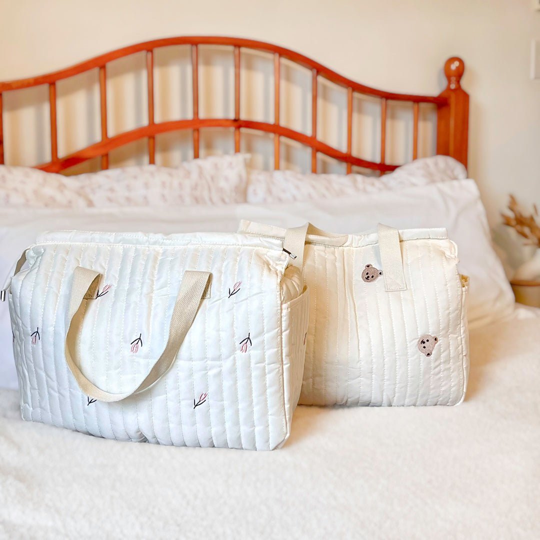 Luiertas | Gewatteerd Kinderwagenband | Tulp of Beertje-Boutique Moda