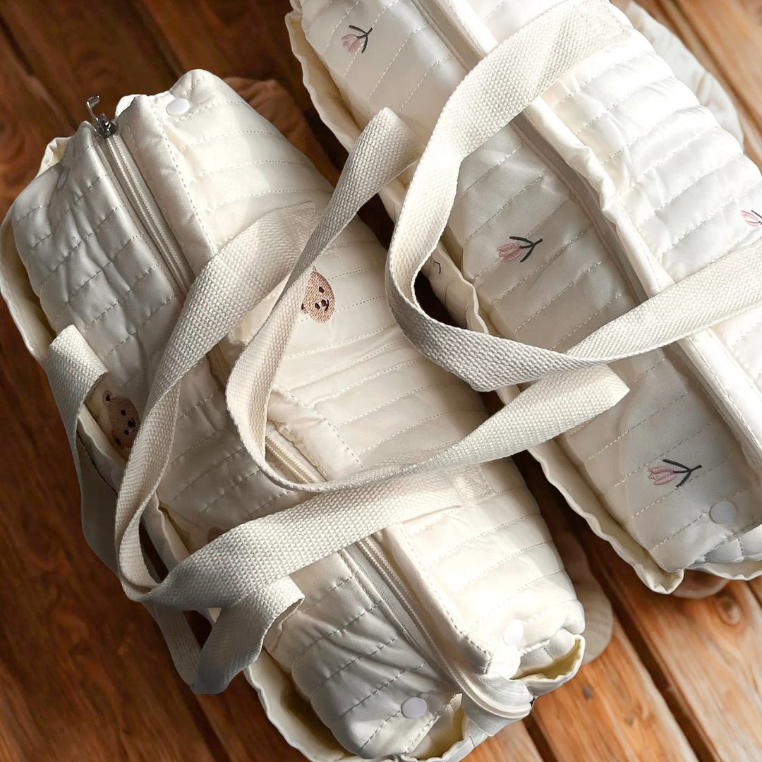 Luiertas | Gewatteerd Kinderwagenband | Tulp of Beertje-Boutique Moda