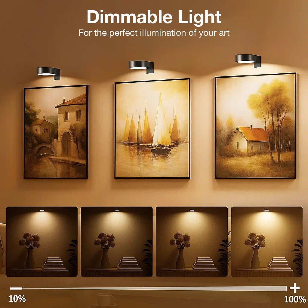 Magnetische LED-Schilderijlamp – Dimbaar & Draadloos-Boutique Moda