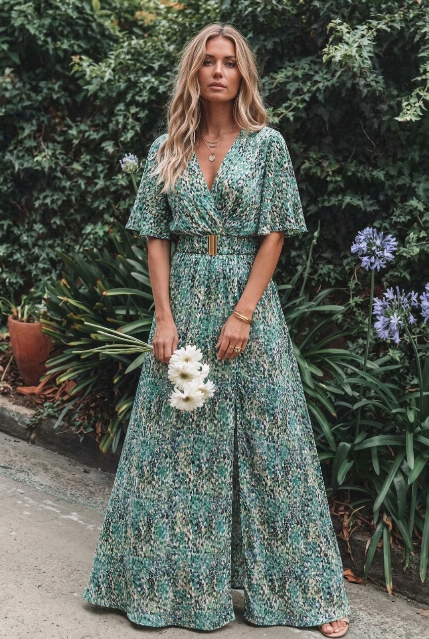 Maxi-jurk – Luchtige wikkeljurk voor de zomer-Boutique Moda