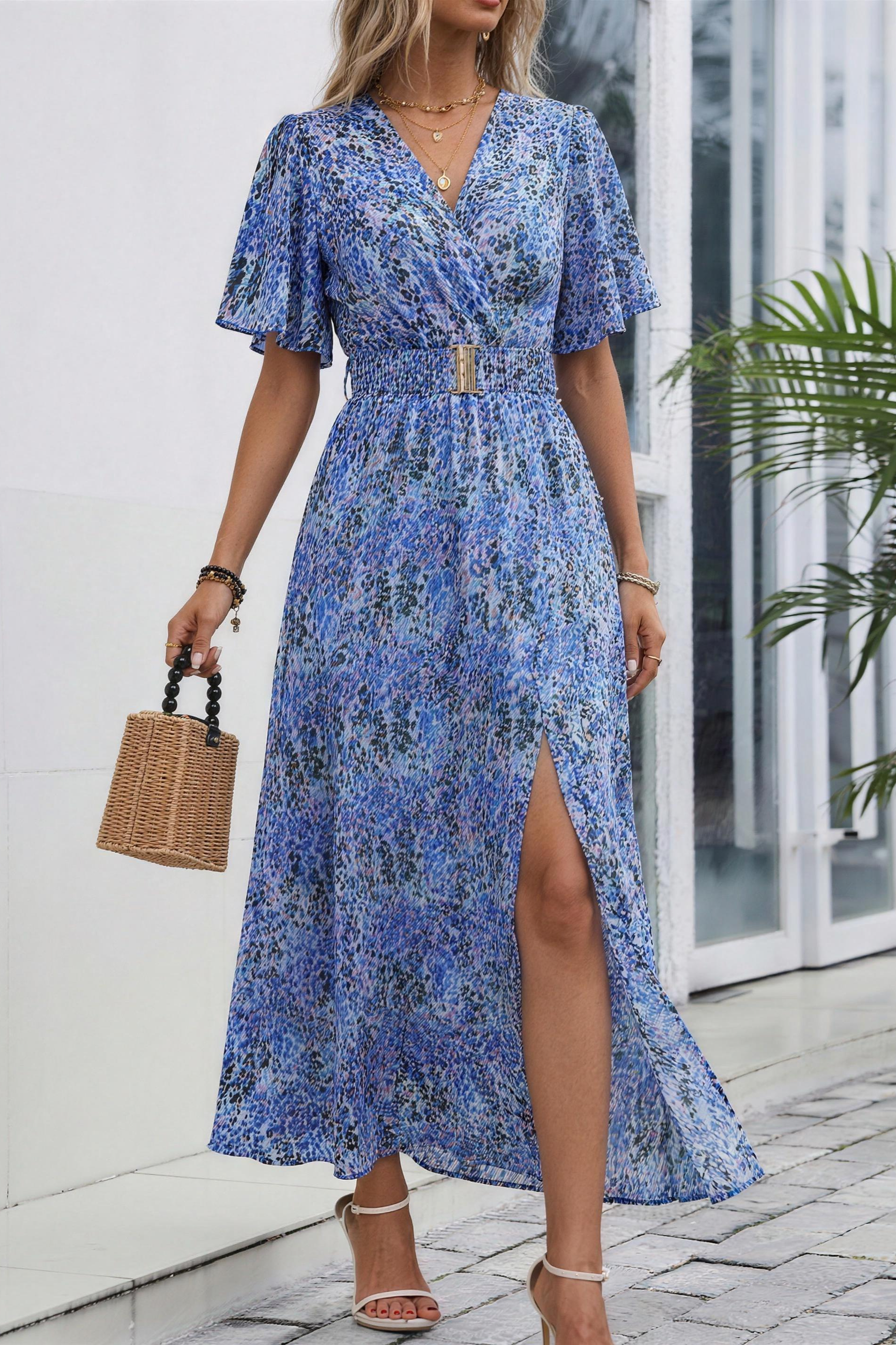 Maxi-jurk – Luchtige wikkeljurk voor de zomer-Boutique Moda