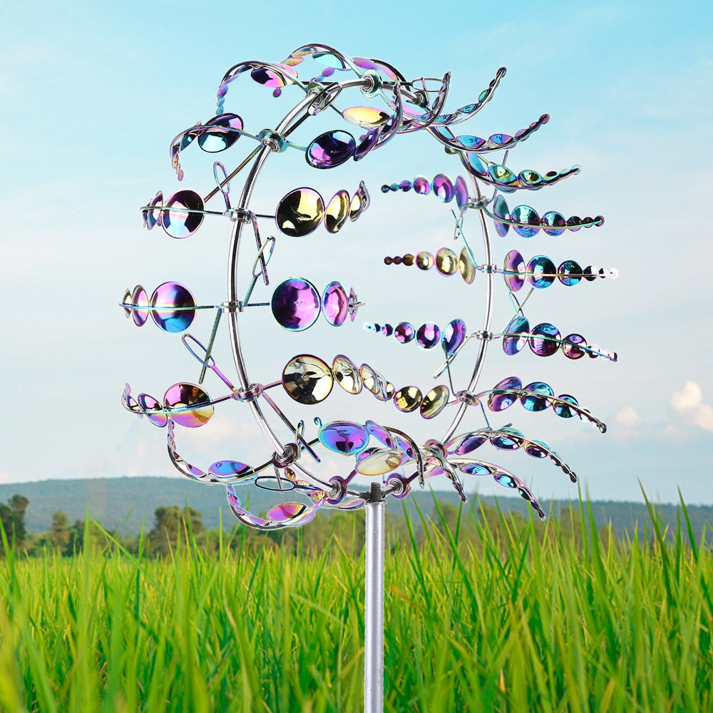 Metalen windspinner | kinetische tuindecoratie | met grondpin-Boutique Moda