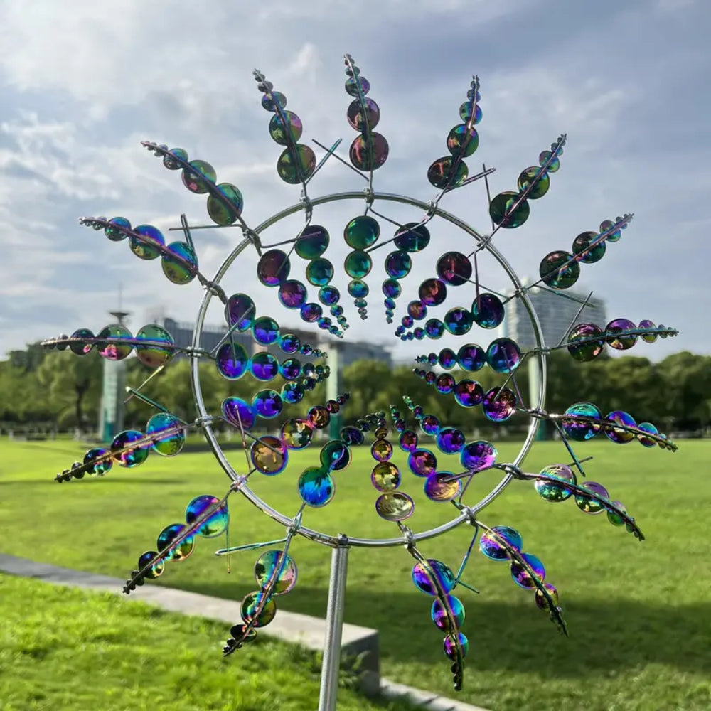Metalen windspinner | kinetische tuindecoratie | met grondpin-Boutique Moda