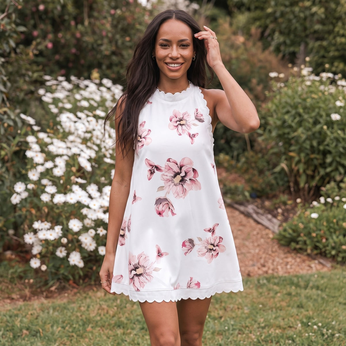 Mini-jurk - Mouwloos - Losse pasvorm - Korte jurk - Zomerjurk-Boutique Moda