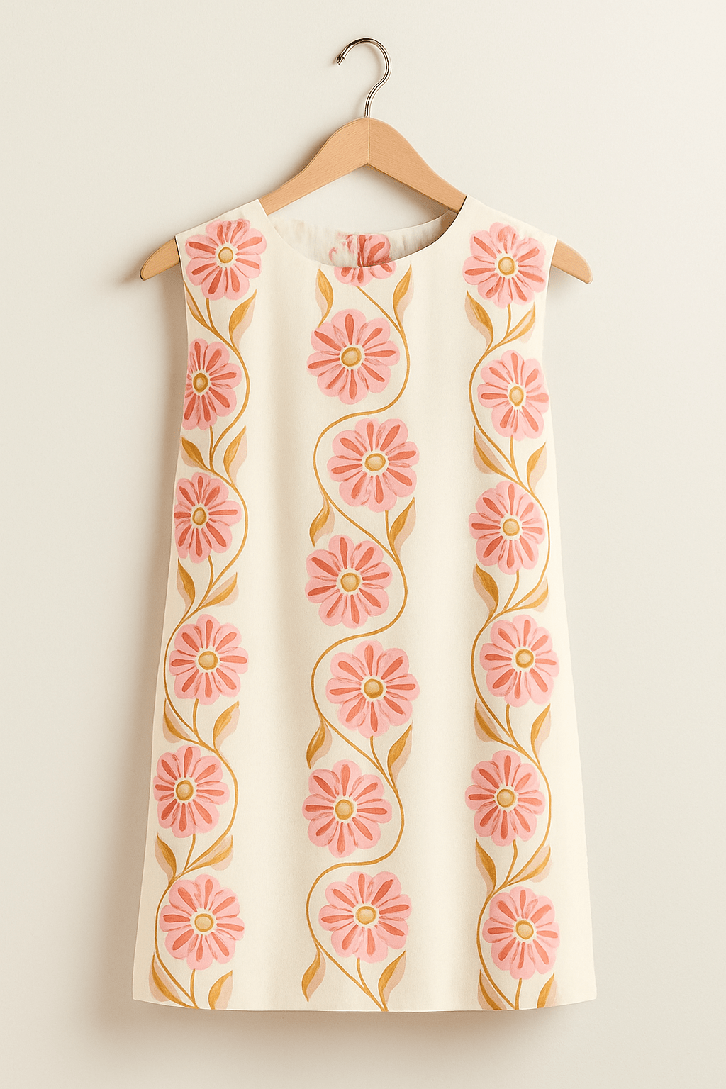 Mini-jurk - Mouwloze bloemenjurk voor dames voor de zomer-Boutique Moda