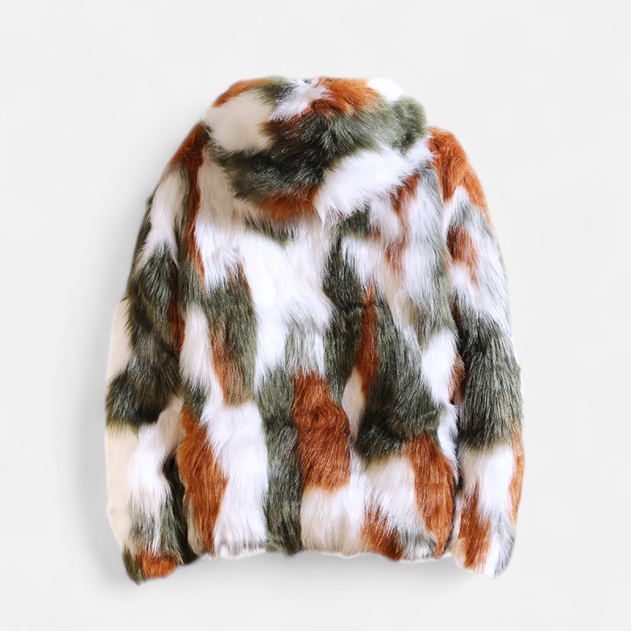 Nepbontjas - Bontjas met capuchon voor heren voor de winter-Boutique Moda
