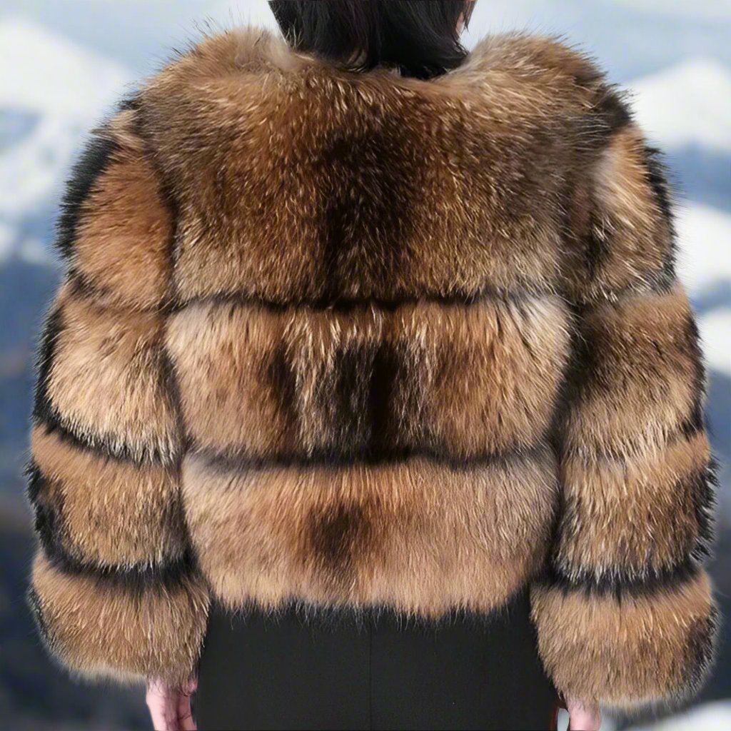 Nepbontjas | Kort | Pluizig | Bontjas | Winterjas voor dames-Boutique Moda