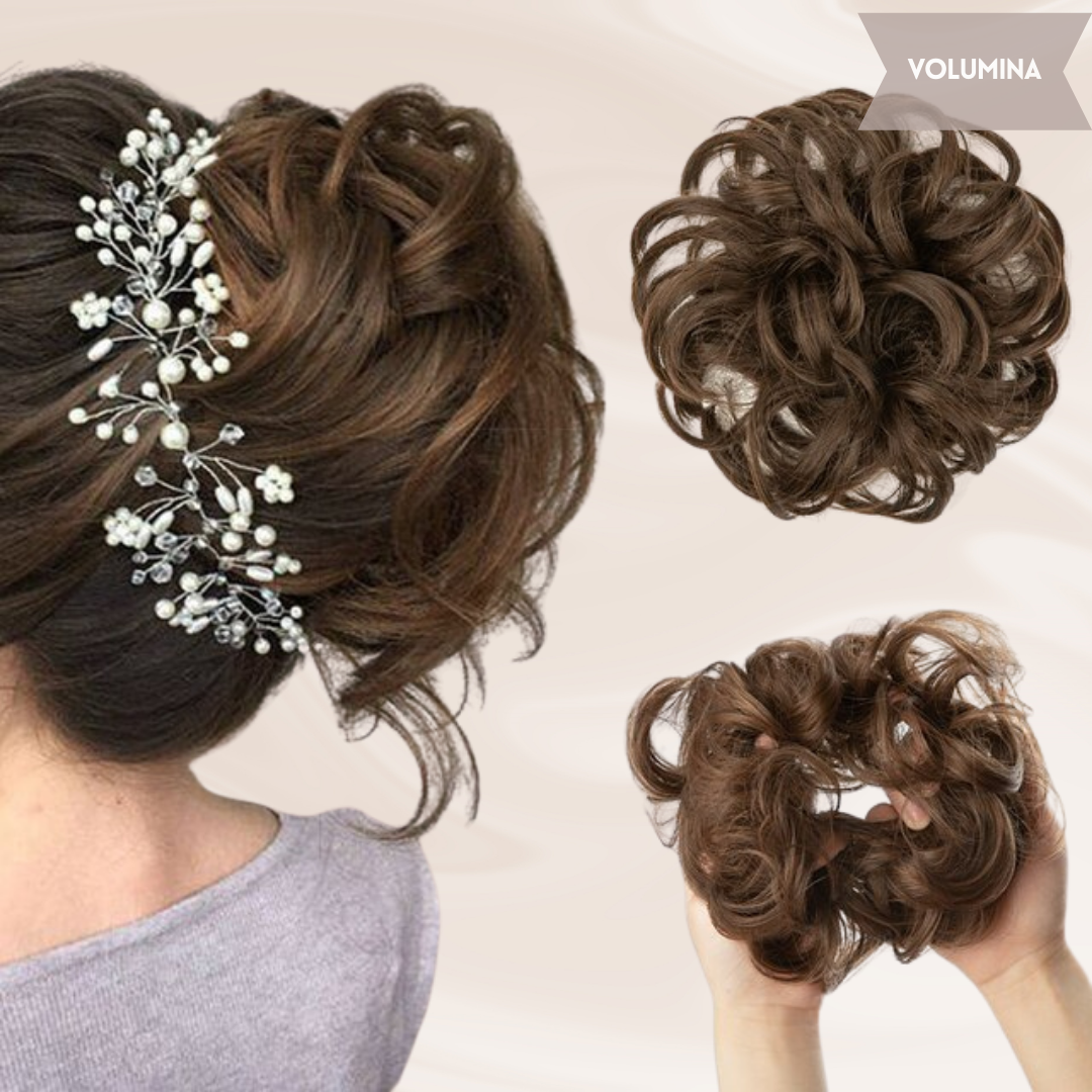 Nephaar Scrunchies - Messy Bun - Haar Donut - Synthetisch Haar Bun - Scrunchie Haarstukjes-Boutique Moda
