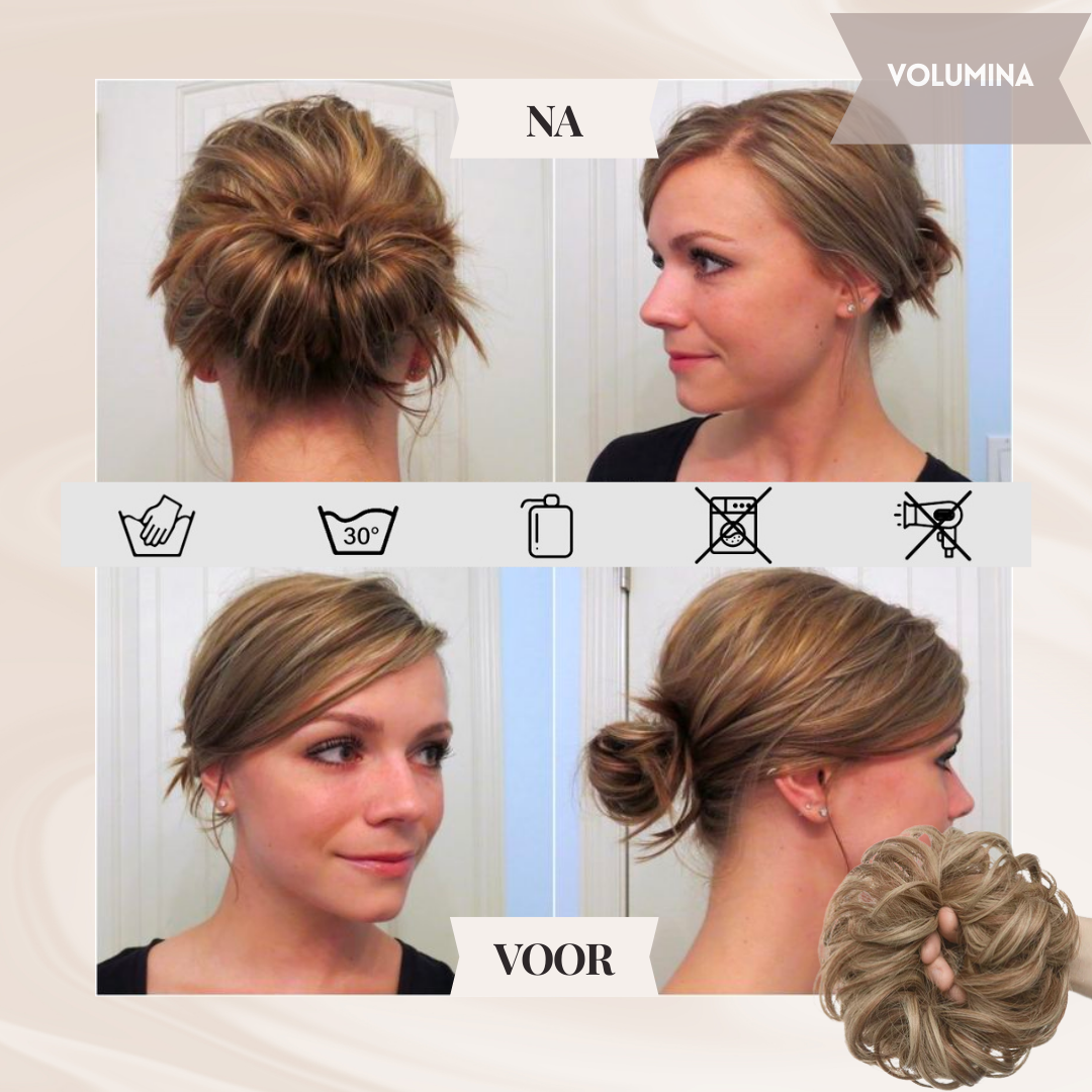 Nephaar Scrunchies - Messy Bun - Haar Donut - Synthetisch Haar Bun - Scrunchie Haarstukjes-Boutique Moda