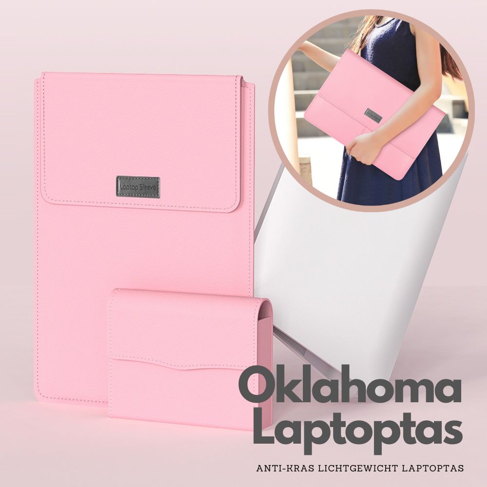 Oklahoma Laptop Sleeve | Anti-kras lichtgewicht laptophoes met muismatje-Boutique Moda
