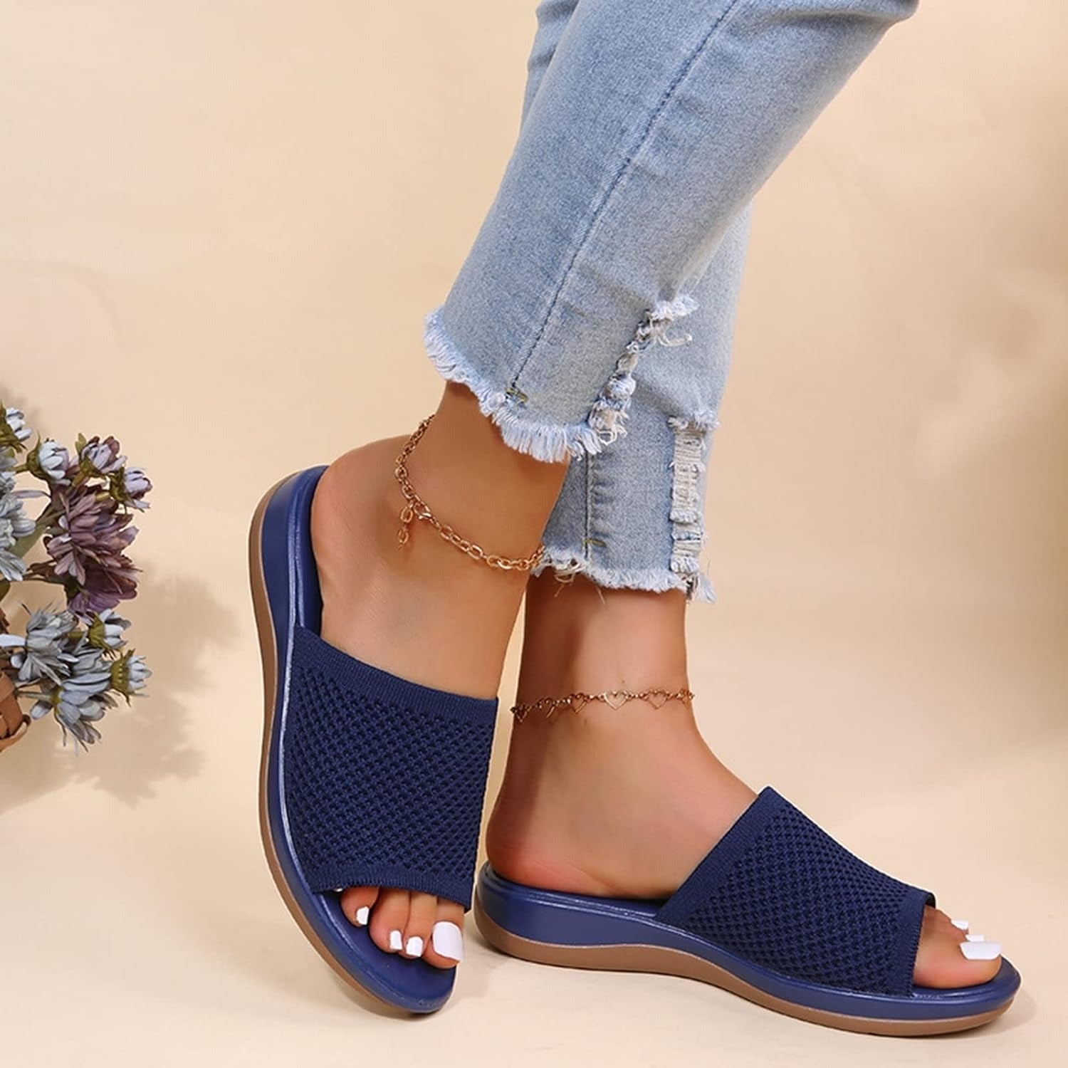 Slippers Dames met Voetbed | Orthopedische Sandalen | Zomerschoenen-Boutique Moda