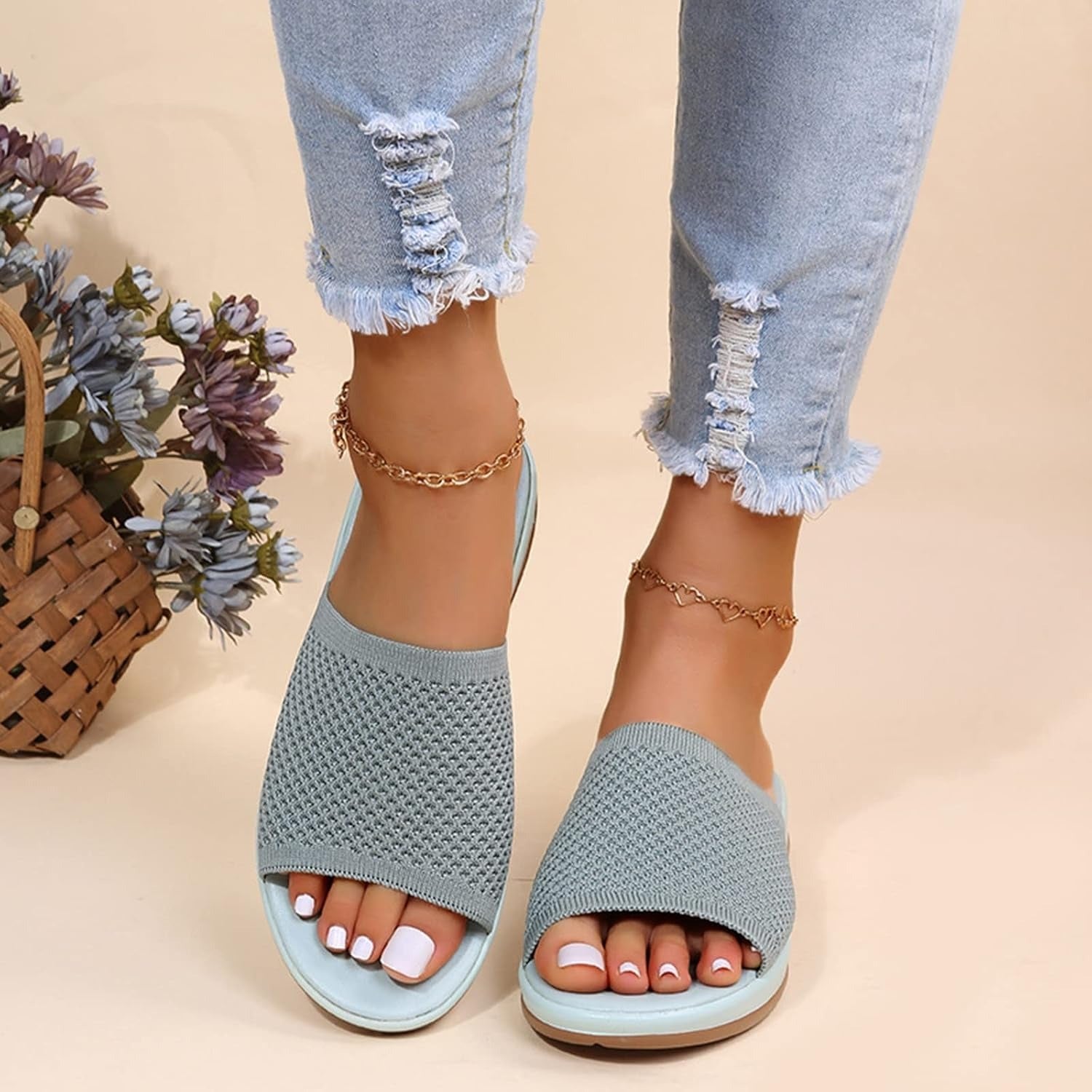 Slippers Dames met Voetbed | Orthopedische Sandalen | Zomerschoenen-Boutique Moda