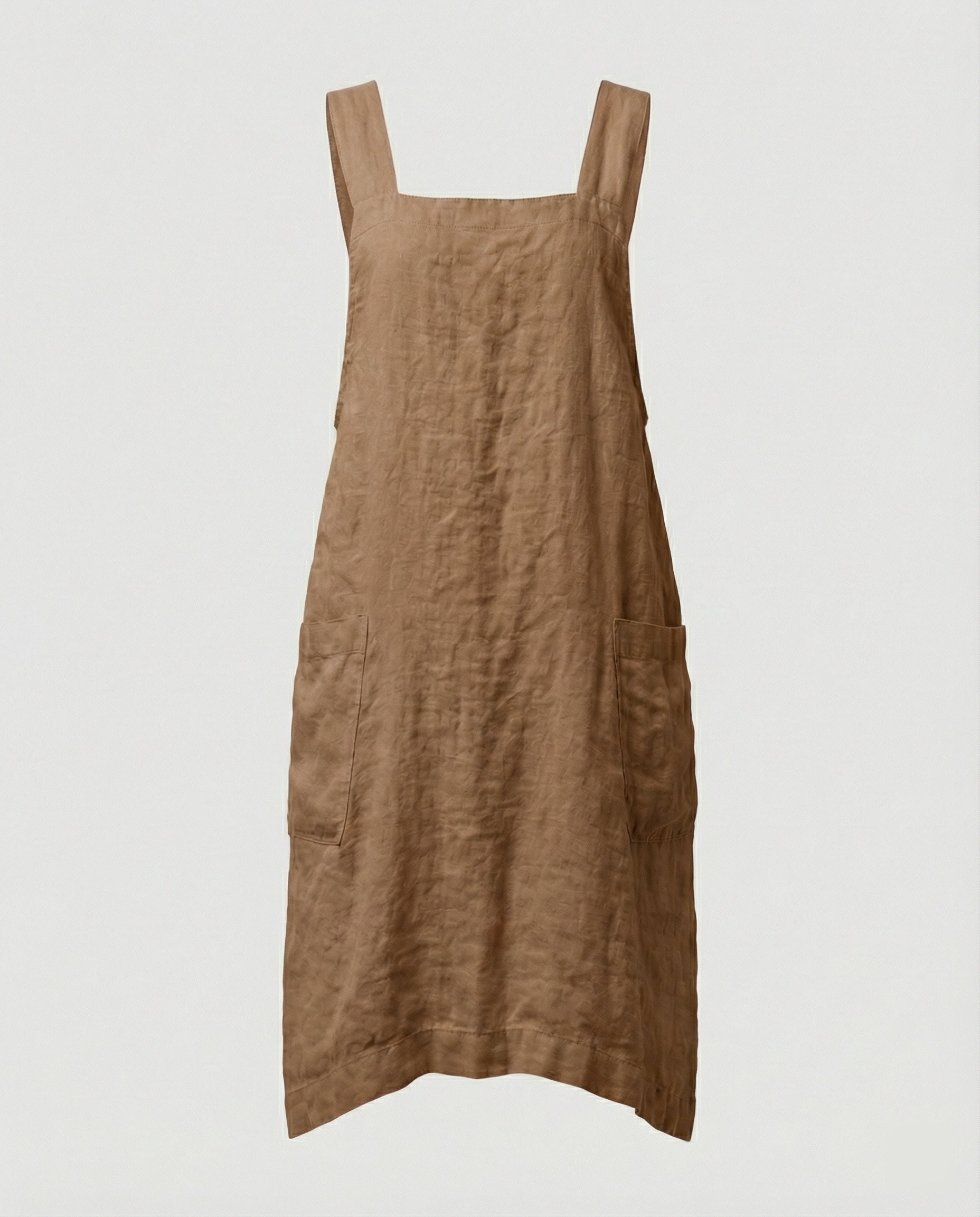 Overhemdjurk - Casual, ruimvallende linnen jurk voor dames-Boutique Moda