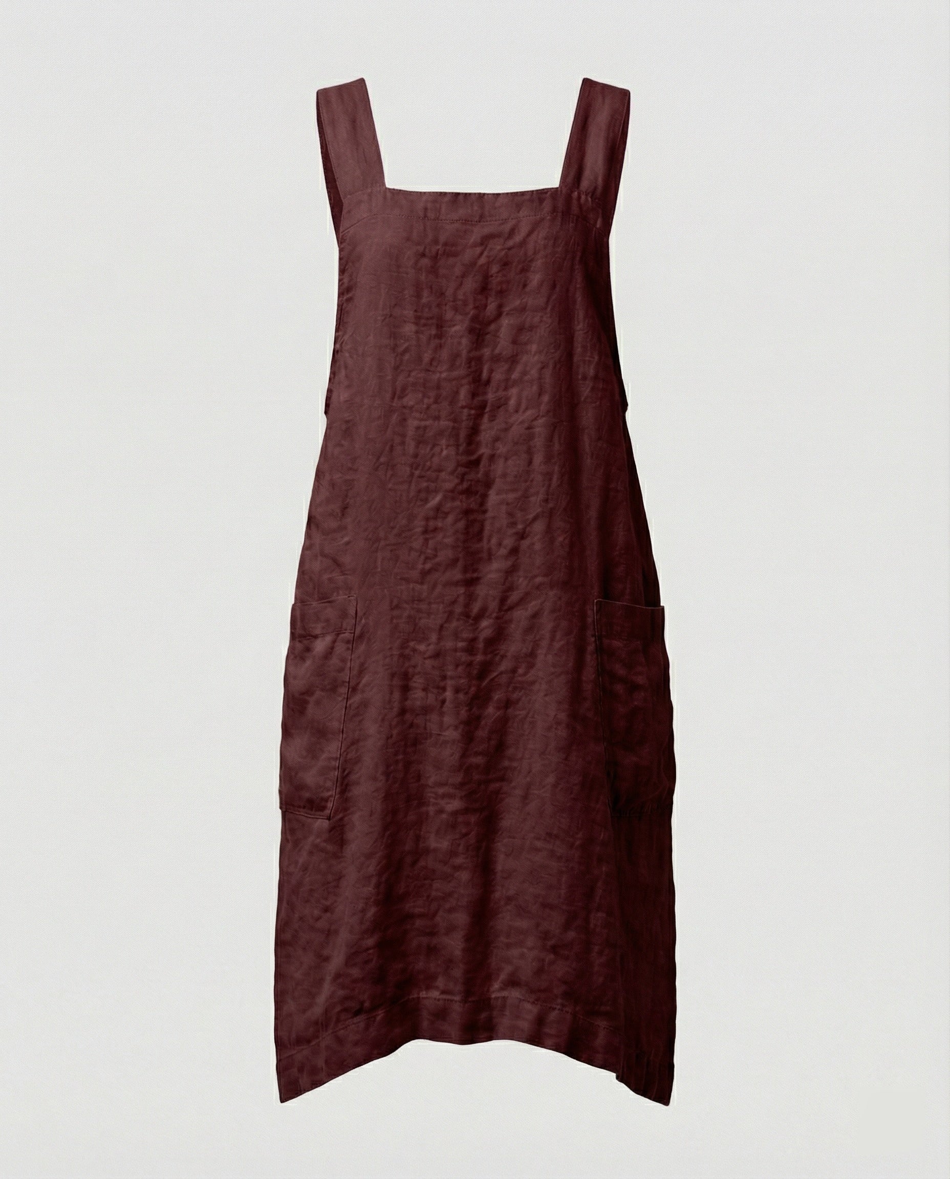 Overhemdjurk - Casual, ruimvallende linnen jurk voor dames-Boutique Moda