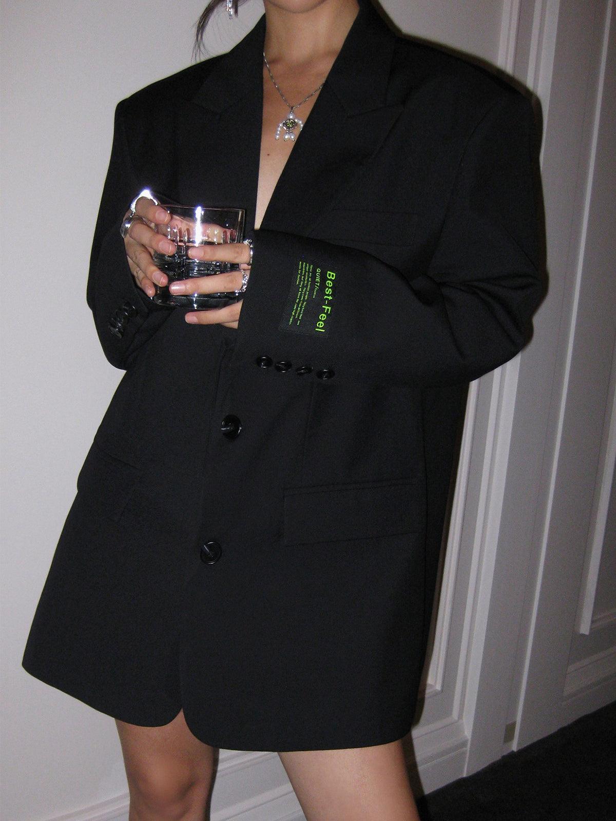 Oversized Blazer - Klassiek - Enkelrijks - Blazerjasje - Damesblazer-Boutique Moda