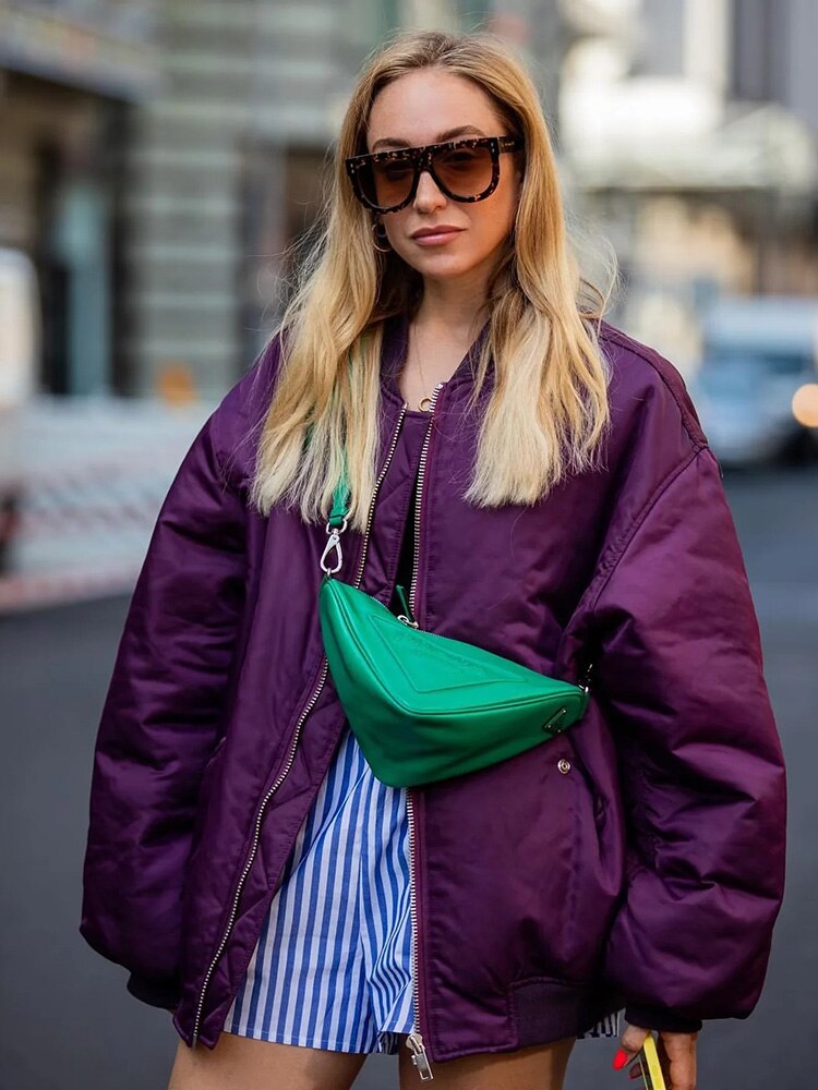 Oversized Jas | Vrouwen Loose Fit Gewatteerd Bomberjack-Boutique Moda