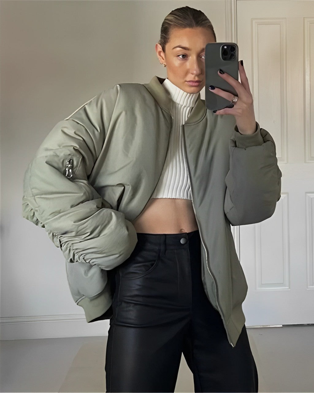 Oversized Jas - Warm - Gewatteerd - Winter Bomberjack - Damesjas-Boutique Moda