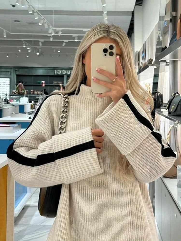 Oversized Trui - Los model - Coltrui - Gebreide trui - Dameskleding-Boutique Moda