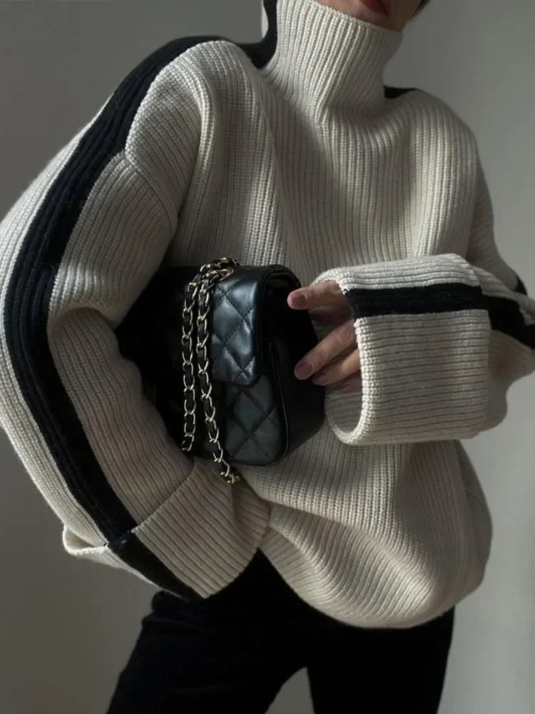 Oversized Trui - Los model - Coltrui - Gebreide trui - Dameskleding-Boutique Moda