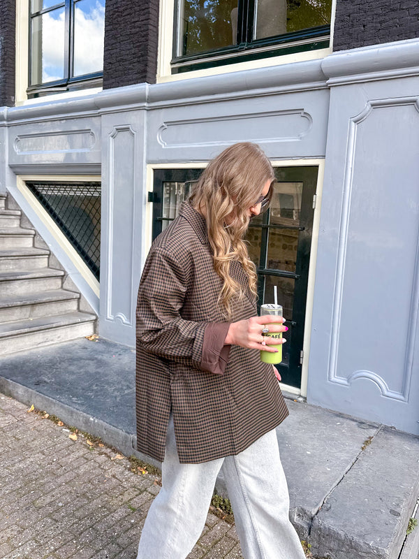 Oversized blazer dames – Loszittende boxy blazerjas met revers-Boutique Moda