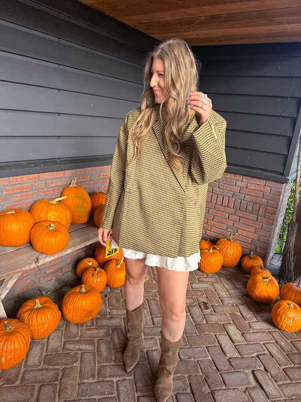 Oversized blazer dames – Loszittende boxy blazerjas met revers-Boutique Moda