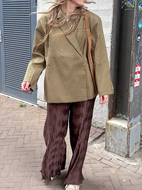 Oversized blazer dames – Loszittende boxy blazerjas met revers-Boutique Moda
